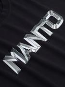 MANTO METAL LOGOtype tshirt- black